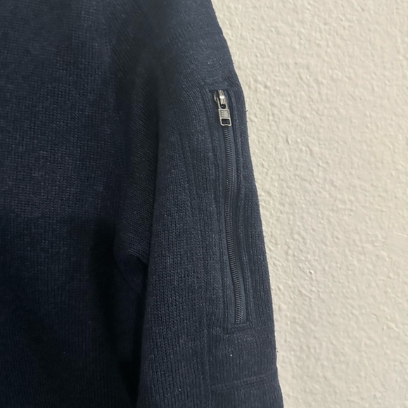 Patagonia Blue Quarter-Zip Sweater pullover Sz M - Picture 4 of 6